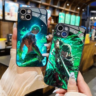 Ốp kính zoro siêu ngầu anime one piece iphone 16 Pro max 15 14 13 12 11 x xs xr 8 7 6 pro max plus mini 6s 6g 7