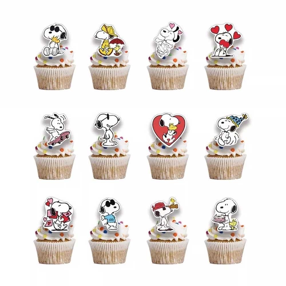 Snoopy Birthday Decoration Set Snoopy Theme Birthday Party Balloon Cake Topper Decoration Banner Decoration Set