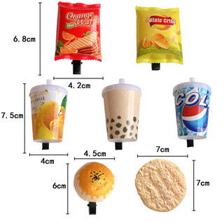 Sáng Tạo Ngộ nghĩnh Vui Nhộn Khoai Tây Chiên Cola Kẹp Tóc Bên Kẹp Mô Phỏng Thực Phẩm Dễ Thương Bên Phụ Kiện Tóc