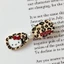 YT4 Sanrio Hello Kitty Acrylic Kẹp Tóc Da Báo Pentagram KT Mèo Bên Kẹp Retro Thời Trang Phụ Kiện Tóc