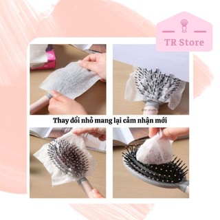 Lưới phủ lược gỡ rối Nhật Bản - Ngăn tóc rụng bám dính, vệ sinh lược sạch sẽ