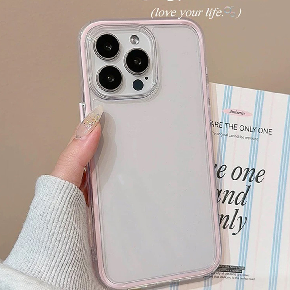 Ốp Điện Thoại Đơn Giản 2 ni 1 Cho iPhone 17 Pro Max 16 Plus 15 14 13 12 11 Vỏ Bảo Vệ Chống Sốc