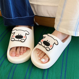 XIXITIAO Casual eva Giày Sandal Đế Mềm Dễ Thương Mũi Đen Chó Mùa Hè Thoải Mái Nam Nữ