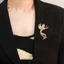 Trâm cài men Phượng hoàng phong cách Trung Quốc Vintage Gradient sel Phoenix Corsage Chân sáng bóng đa năng Phụ kiện quần áo Quà tặng [Mina]