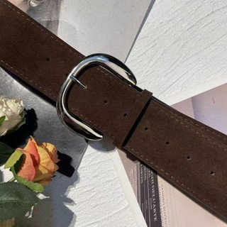 Thắt lưng khóa chốt NCE Maillard Styles - Da lộn sang trọng, phù hợp công sở và thời trang hàng ngày