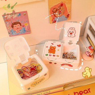[MAO] Hộp đựng bàn hoạt hình Nút Hộp đựng mỹ phẩm có nắp Hộp đựng đồ trang sức Hộp đựng mỹ phẩm VN
