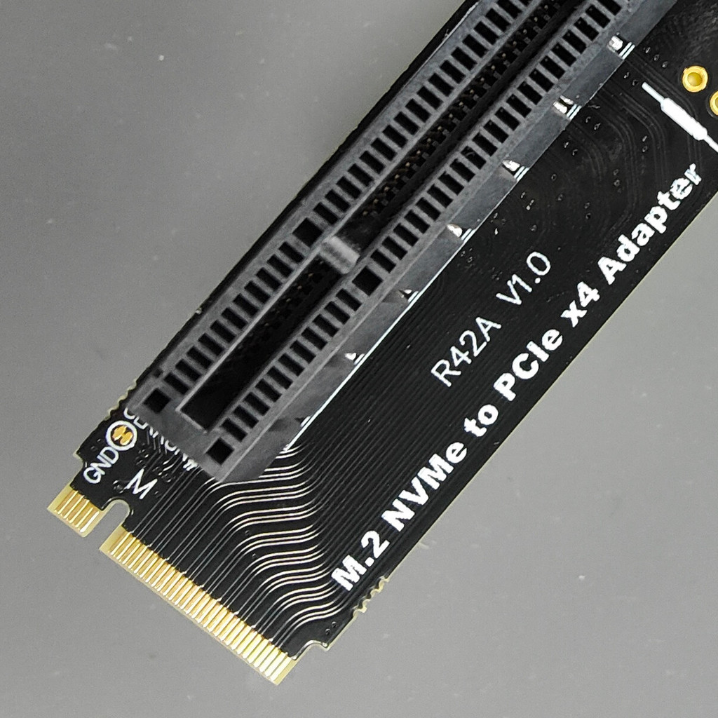 ADT-Link M.2 M Key NVME Sang PCI-E X4 Riser Adapter Card SATA Power Adapter PCB Board Cho M.2 NVME 2280 / 2260 SSD
