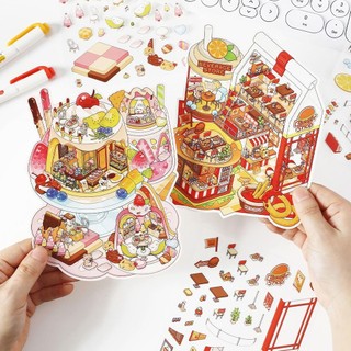 Infeel.Me2.5D Cảnh Quan Dán 3 Miếng Trong Kinh Doanh Hôm Nay Mười Hai Vui Nhộn Giải Nén Cảnh Quan Dán