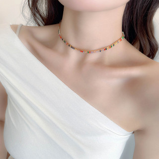 Châu Âu Mỹ ins Phong Cách Mới Vòng Tay Zircon Nhiều Màu Sắc Nữ