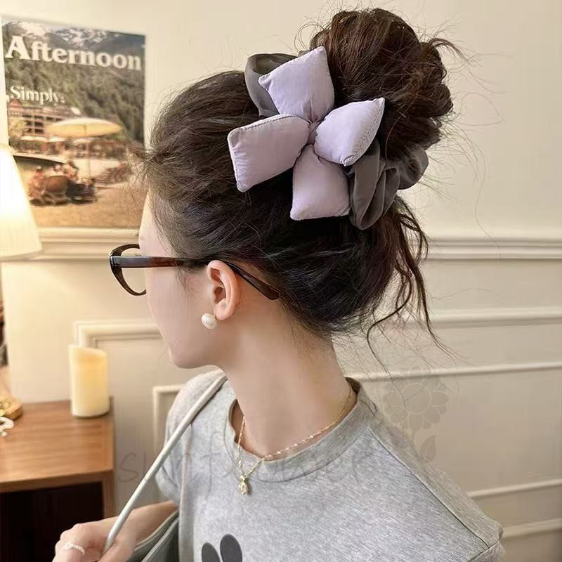 [Hướng dương] Dây buộc nơ bong bóng 3D - Dây buộc tóc nhẹ nhàng cho nữ sinh đi học Tudung