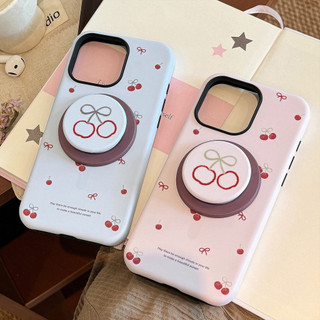 [Sheren] Ốp Điện Thoại Giá Đỡ Từ Tính Cherry Thích Hợp Cho i17 16 15 14 13 12 11 pro max Vỏ Bảo Vệ Chống Sốc