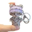 Móc khóa búp bê Monchhichi đính đá cho phụ nữ, đồ chơi nhồi bông dễ thương Hàn Quốc, móc khóa xe hơi, quà tặng