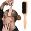 GAVESTO Boar Lông Bàn Chải Tóc, Chức Năng trêu chọc Bàn Chải Tóc Trơn Trơn Trơn, Flyaways Control Backcombing Design Wood Bun Smoothing Brush Grooming