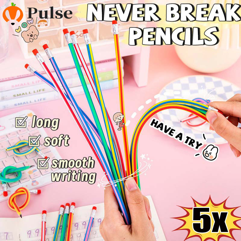 [SGB] Bút chì linh hoạt không thà phá vỡ Lõi PVC có thà un cong 18cm / 30cm, đồ chơi  bộ n giảm cng thẳng cho văn phòng & học tập, Công cụ viết than chì bn 1 / 3 / 5 chiếc