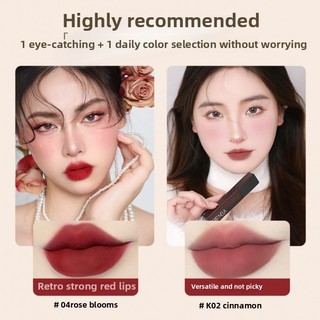 CARMELA Lip GlazeLock Màu Son Môi Lâu Dài Không Dính Thể Hiện Da Mà Không Dính Vào Cốc Lip Glaze