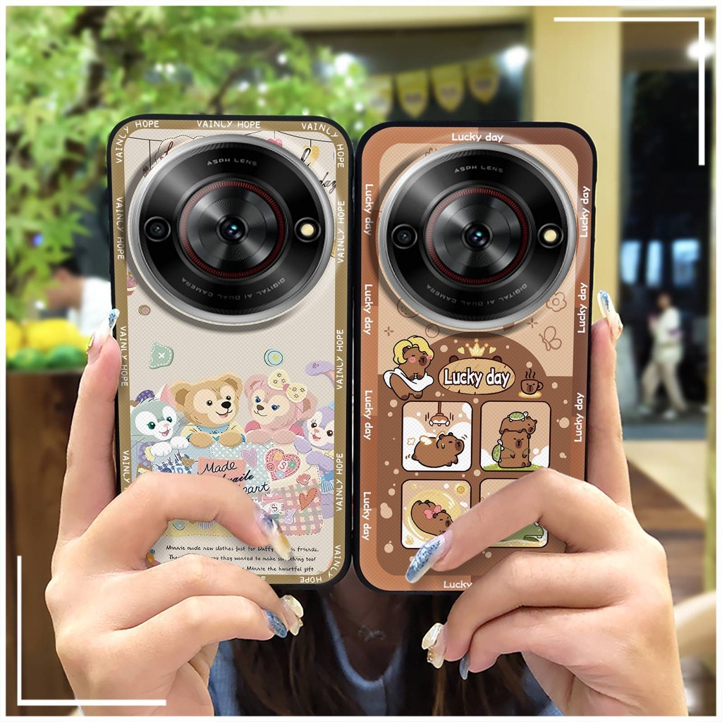 Ốp Điện Thoại Bọc Toàn Bộ Hoạt Hình Cho ZTE Blade A75 5G / Nubia Focus 5G / Bắp 5G Graffiti Chống Va Đập Túi Điện Thoại Chống Thấm Nước Bảo Vệ Bền Chống Bụi Vỏ Mềm Chống Sốc Thiết Kế Thời Trang