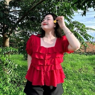 Set Bộ Bigsize Nữ 2 Món Cho Chubby Áo Babydoll Tay Ngắn Kèm Quần Đùi Cạp Chun Năng Động
