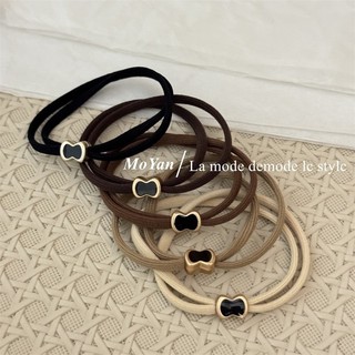 Phong Cách Mới Nơ Đen Thắt Buộc Tóc Nữ Phong Cách Hàn Quốc Dây Buộc Tóc Đơn Giản Dây Cao Su Thời Trang Đi Lại Dây Buộc Tóc Da 5.21 RN1R