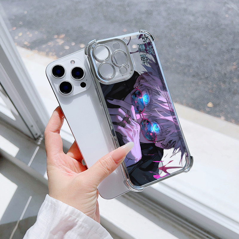 Ốp Lưng Anime Jujutsu Kaisen Gojo Satoru Cho Xiaomi Redmi Note 14 Pro 5G 12 4G 10 11 12 13 14 Pro Plus 10S 11S 14C 13 12 13C 12C Vỏ Mạ Túi Khí Chống Sốc