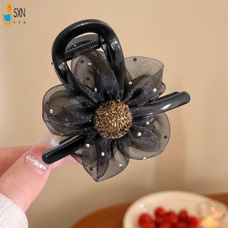 Phụ Nữ Gạc Hoa Kẹp Tóc Hoa Gạc Vuốt Tóc Với Kim Cương Giả Cho Nữ Và Bé Gái Phụ Kiện Tóc