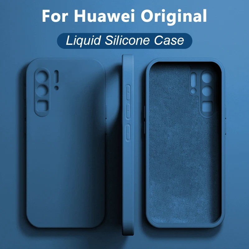 Ốp Silicon Lỏng Cho Huawei P30 P20 P40 Pro Lite Mỏng Mềm Chống Sốc Cho Huawei P20Pro P30Pro HuaweiP30