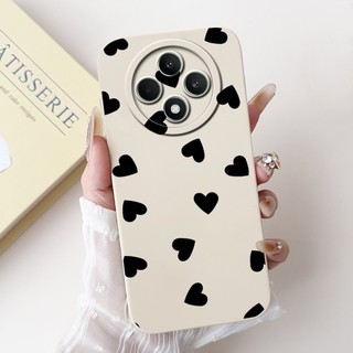 Ốp Mới Cho Oppo Reno 12F 5G CPH2637 / Reno 12F 4G CPH2687 / Reno12 FS Vỏ Điện Thoại Trái Tim Tình Yêu Dễ Thương Bảo Vệ Toàn Diện