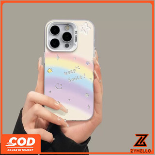 Ốp Lưng Cho OPPO Reno 15F Reno 14F Reno 14 Pro Reno 13F 5G Reno12 F Reno 12 Reno11 F Reno 10 Pro Reno 8T Reno 8Z Reno 7Z Reno 8 Vỏ Điện Thoại TPU Chống Sốc Nụ Cười Cầu Vồng Đơn Giản