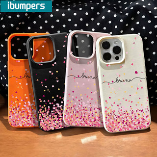 ibumpers Ốp Lưng iPhone Xinh Đơn Giản Mưa Cánh Hoa Hình Trái Tim Họa Tiết Da Ốp Điện Thoại Dày Dặn Silicon Mềm Chống Sốc Chống Bẩn Cho Iphone 16 15 14 12 13 11 Pro Max IP 7 8 Plus X XS XR