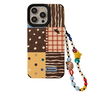 [Sheren] Retro ins Chấm Bi Thích Hợp Cho iphone16 Vỏ Điện Thoại Apple 15pro max Da 14 Dây Treo 13 Vỏ Bảo Vệ Mềm