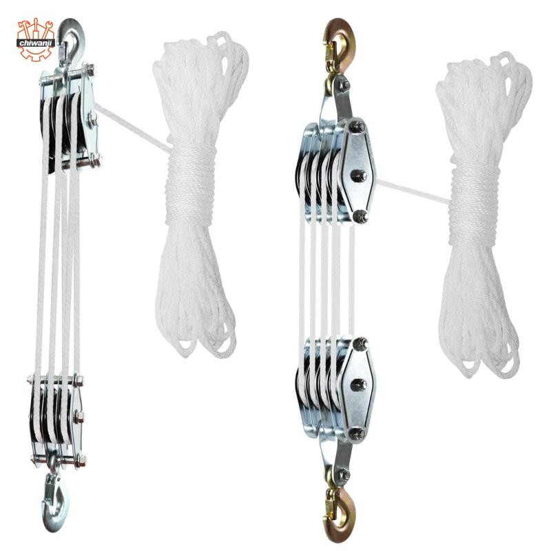 Palăng ròng rọc dây nhỏ gọn 270 khối ròng rọc có thể xoay được và hệ ...