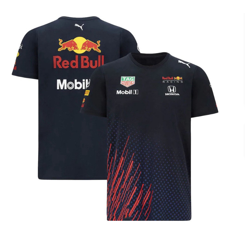 New Red Bull F1 Racing 3D T-Shirt Người Đàn Ông Của Và Phụ Nữ Của Mùa Hè Ngắn Tay Áo Áo Xe Máy Off Road Top