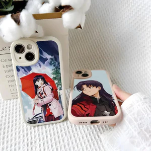 TP-1 Đẹp Misato Katsuragi Ốp Lưng Điện Thoại Iphone 17,15 14 13 12 Pro Max 11 Mini X Xr Xs 7 8 Puls Da Cừu Silicone Cov