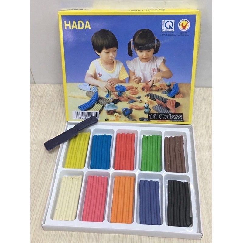 [ BÁN 2 HỘP ] Đất nặn Hoa Đào 5 màu/ 10 màu.