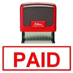 Con dấu, đóng mộc, đóng dấu Stamp PAID Shiny s222 kích thước 38x14mm