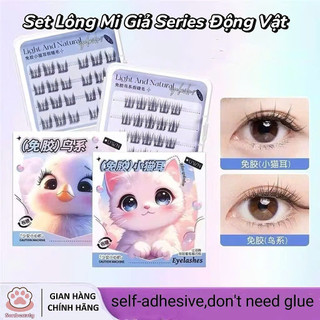 [ HÀNG MỚI VỀ ] Set Lông Mi Giả Series Động Vật Dễ Thương, Tự Nhiên Có Keo Sẵn, Lông Mi Giả Có Thể Tái Sử Dụng