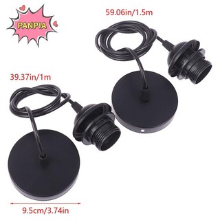 Pnpia Retro E27 Đèn Gắn Dây 1m / 1.5m Đèn Trần Giá Đỡ Ổ Cắm Mặt Dây Chuyền Đế Đèn Boutique Đèn