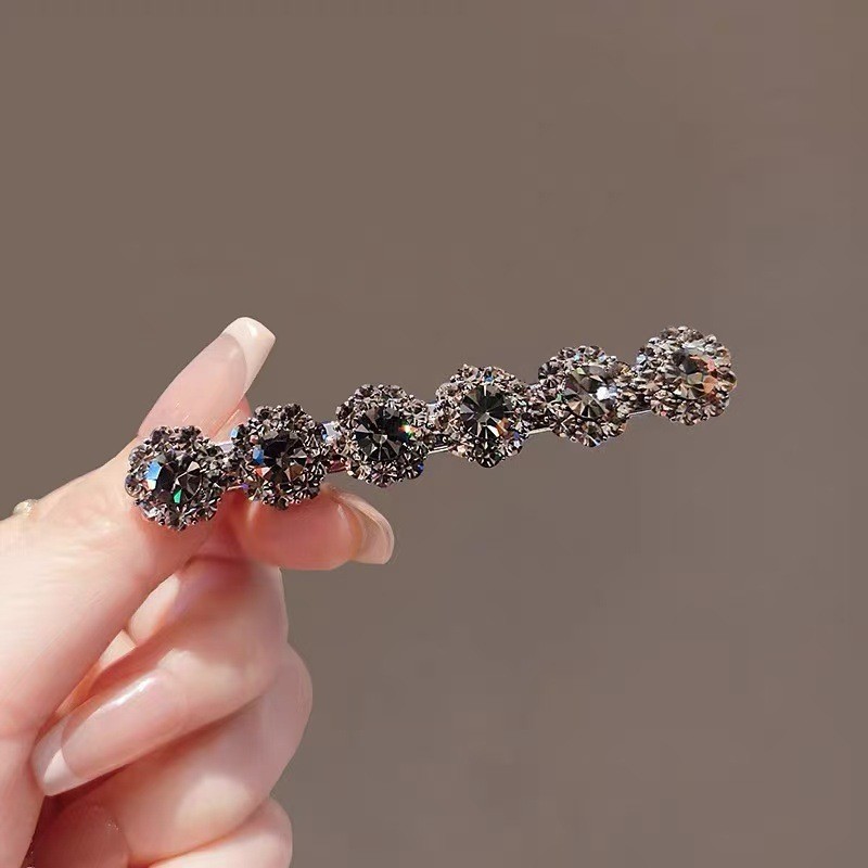 Mauropoli Kẹp Tóc Pha Lê Tinh Tế Hàn Quốc, mỏ vịt, phong cách Mori, kẹp bên nữ, dùng cho tóc gãy/búi