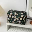 Túi ly hợp nữ TUYỆT VỜI, Túi đựng khăn ăn vệ sinh thêu hoa cúc, INS Mini Móc khóa hoa tai nghe Ví đựng tiền xu cho nữ Cô gái