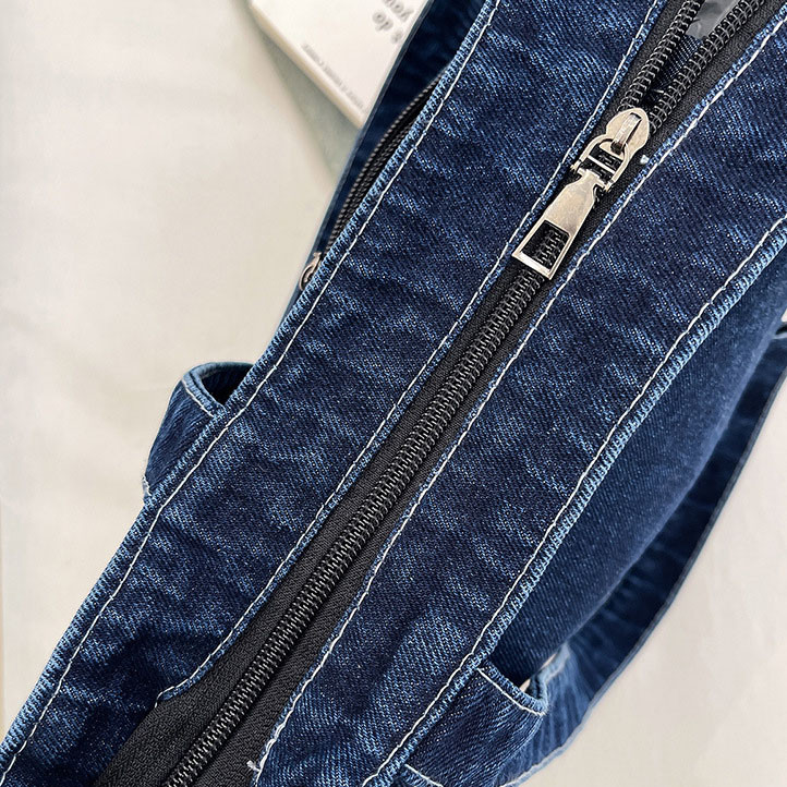 GC2 Túi Denim thời trang Túi Tote sức chứa lớn Túi đeo vai cổ điển dành cho phụ nữ Phụ kiện mặc hàng ngày CG2