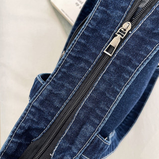 Túi Denim thời trang Túi Tote sức chứa lớn Túi đeo vai cổ điển cho phụ nữ Phụ kiện mặc hàng ngày