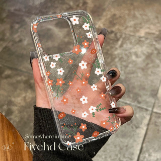 Floral Ins Nhật Bản Cô Gái Hàn Quốc Cao Cấp Lấp Lánh Bling Vỏ Cho iPhone 11 16 16E 15 14 13 12 Pro Xs Max XR X 7 8 Plus SE Vỏ Điện Thoại TPU Mềm Ốp Lưng Bảo Vệ HD Clear Cover