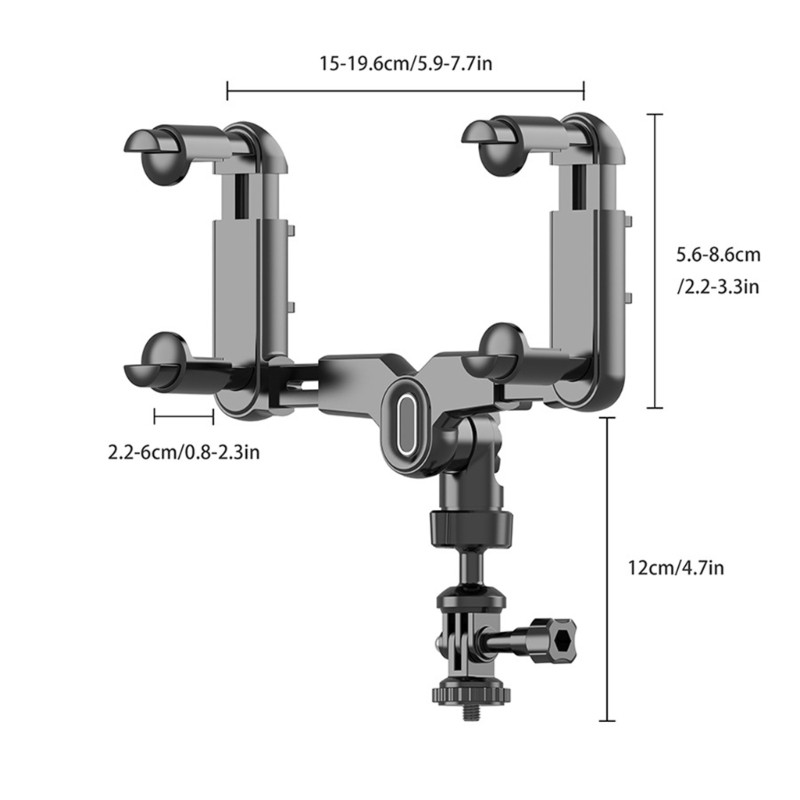 Giá đỡ máy ảnh gương chiếu hậu exhila cho máy ảnh hành động Giá đỡ máy ảnh thể thao có thể điều chỉnh 360 độ với thiết lập dễ dàng