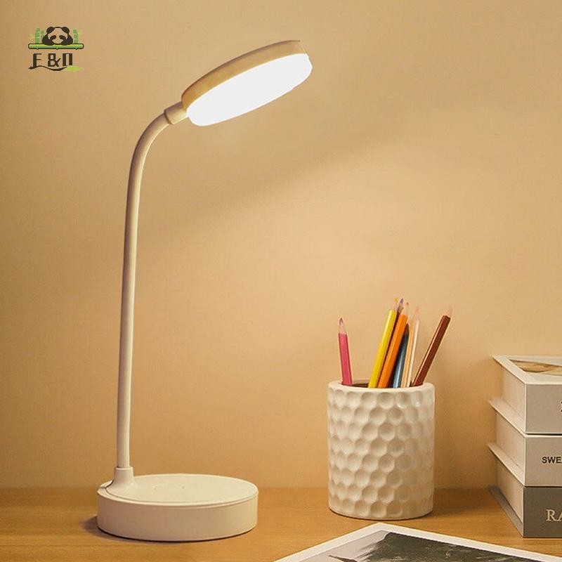[Shnzdd] Đèn bàn LED 3 cấp độ có thể điều chỉnh độ sáng USB có thể sạc lại Đèn bàn cảm ứng di động Bảo vệ mắt cho phòng ngủ Đầu giường EMKK