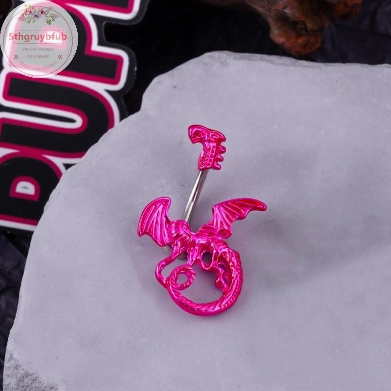 STHB Thời Trang Nhện Rắn Bụng Nút Nhẫn Tòn Ten Thép Không Gỉ Zircon Trái Tim Rốn Nhẫn Dành Cho Nữ Cơ Thể Xuyên Trang Sức VN