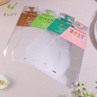 [ELOY] 100 Cái Bao Bì Bánh Sandwich Trong Suốt Nướng Tam Giác Bánh Mì Nướng Thực Phẩm Bao Bì Dùng Một Lần Túi Trong Suốt VN