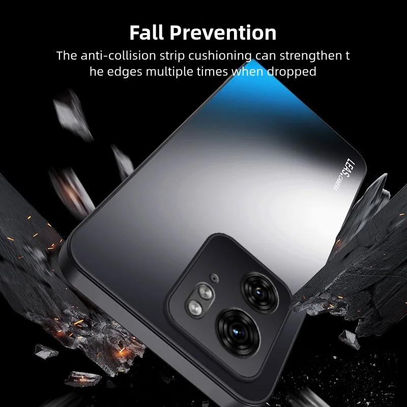 Dành Cho Motorola Edge 40 / Edge 40 Neo Vỏ Giáp Chống Sốc Mờ Cứng Ốp Lưng Bảo Vệ Camera