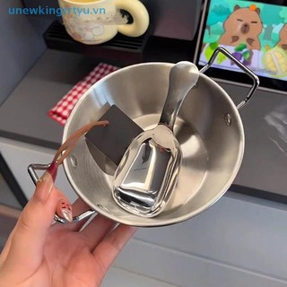 Unewtyu 1 Cái Phong Cách Hàn Quốc Bát Ẩm Thực Thép Không Gỉ Cơm Rượu Bát Hộ Gia Đình Đôi Tai Ăn Nhẹ Đĩa Mì Bát VN