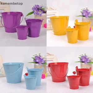 Beto Mini Kim Loại Nhiều Màu Sắc Xô Kẹo Keg Pails Tiệc Cưới Ủng Hộ Trang Trí DIY n