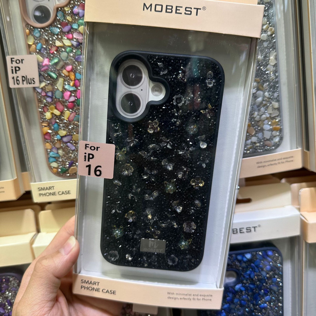 Ốp điện thoại MOBIEST iPhone 16 Vỏ bảo vệ Flower Sea Diamond 16 Promax Glitter 15 Pro Long lanh sang trọng Flash Diamond cao cấp 14PM Vỏ bảo vệ toàn diện chống sốc