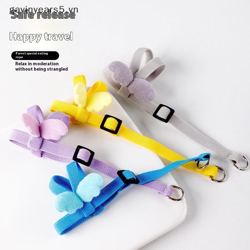 # gavin # Pet Parrot Bird Harness Wing Flying Rope Straps Dây kéo huấn luyện ngoài trời Dây kéo có thể điều chỉnh Dây kéo ngoài trời Đồ dùng cho thú cưng.